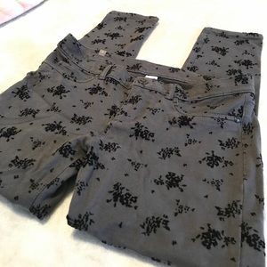 Lauren Conrad Floral Jeggings Pants